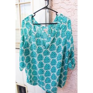 Teal Tunic Top